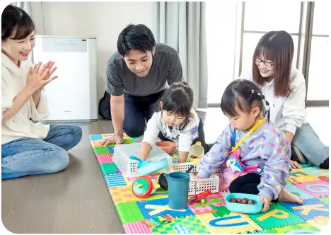 季節の素材を用いたあそび